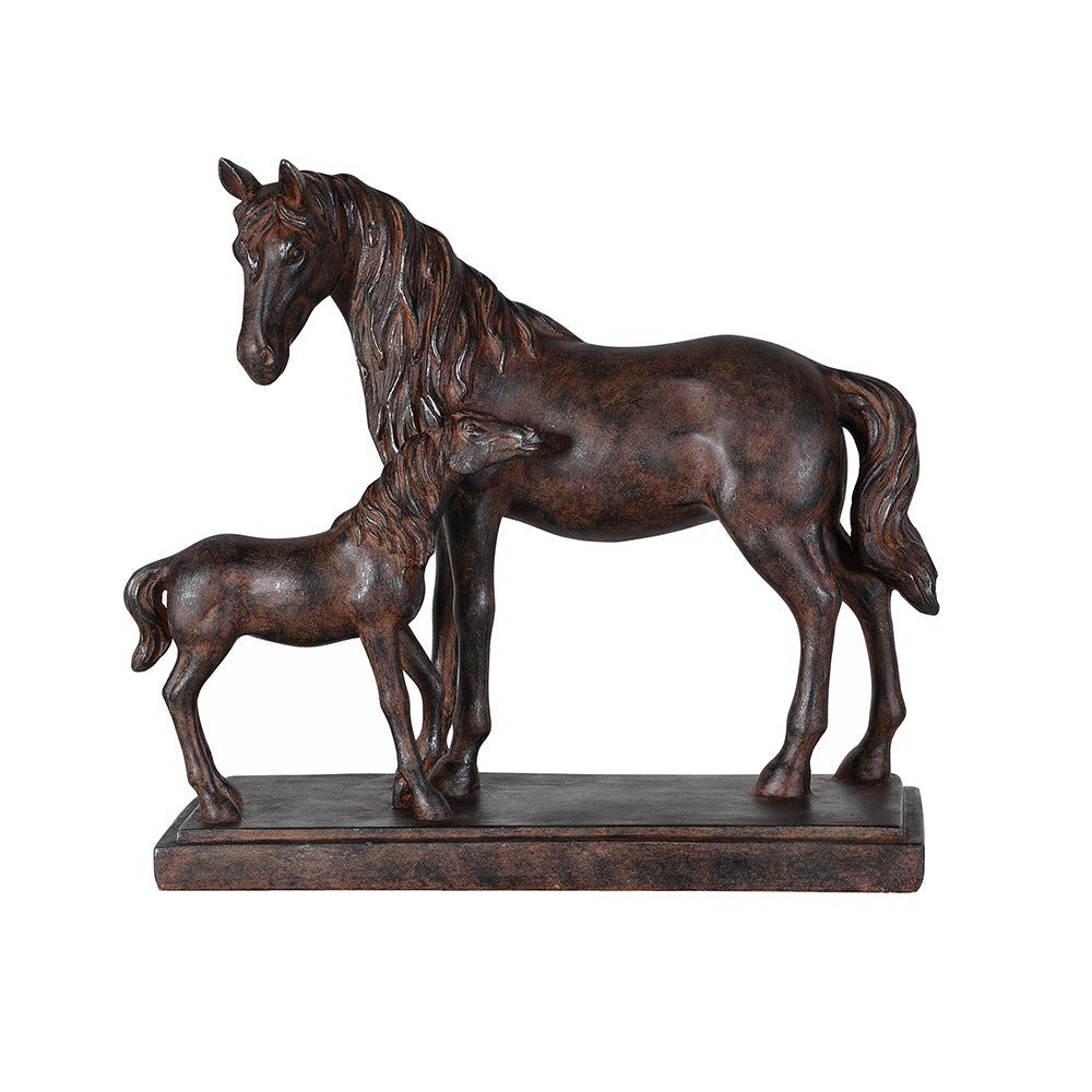 Bronze Effect Mare and Foal