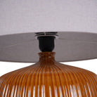 Bruno Ceramic Table Lamp, Burnt Ochre