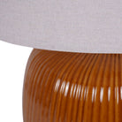 Bruno Ceramic Table Lamp, Burnt Ochre