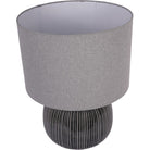 Bruno Ceramic Table Lamp Charcoal with Shade