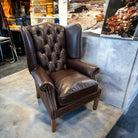 Buckingham Wing Chair Fumo Hide