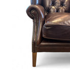 Buckingham Wing Chair Fumo Hide