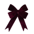 Burgandy Velvet Wired Bow, Small
