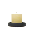 Candle Plate, Charcoal, Small