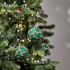 Candy Cane Papier Mache Bauble