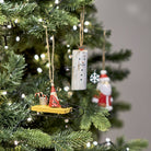 Candy Cane Santa on Sledge