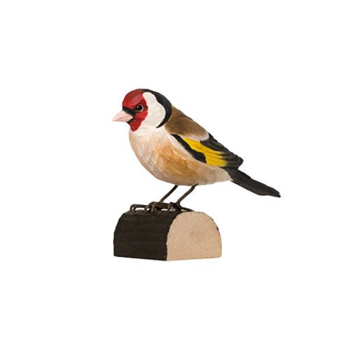 Carved Wooden Goldfinch