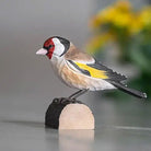Carved Wooden Goldfinch