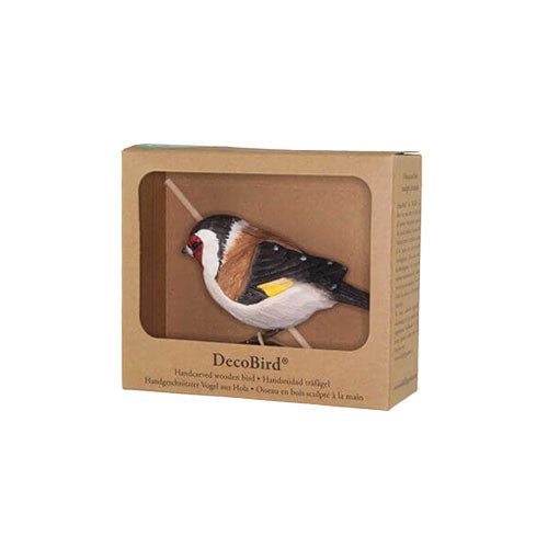 Carved Wooden Goldfinch
