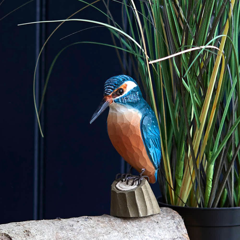 Carved Wooden Kingfisher
