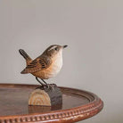 Carved Wooden Wren
