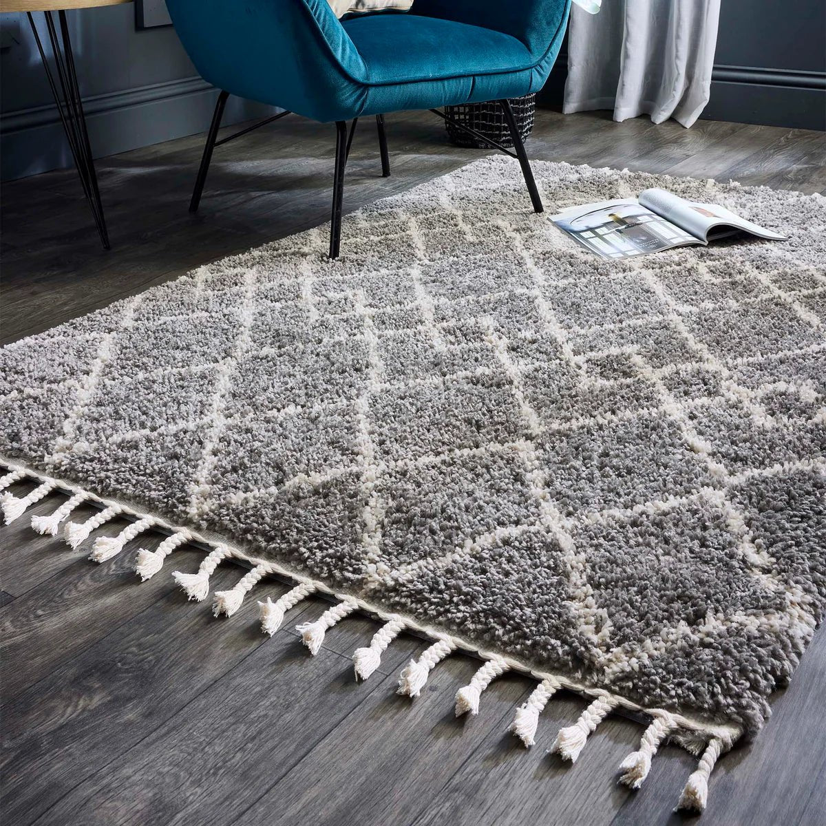 Casablanca Grey Rug 120 x 170cm,160 x 230cm,80 x 150cm