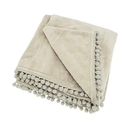 Cashmere Touch Fleece Throw, Linen