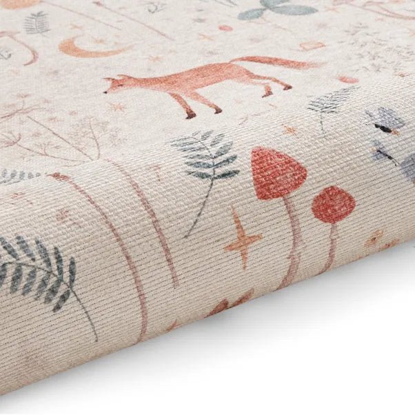 Catherine Lansfield Twilight Animals Rug, Natural 61 x 170cm,76 x 150cm,76 x 230cm,122 x 170cm,152 x 230cm