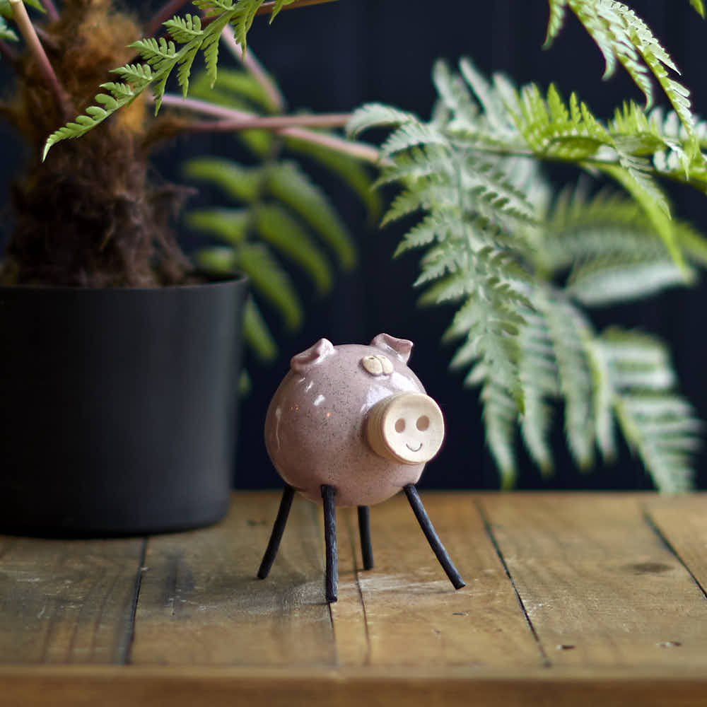 Ceramic Pink Pig