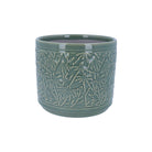 Ceramic Plant Pot, Dark Sage Rudbeckia Extra Large,Large,Small