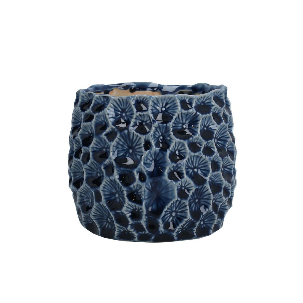 Ceramic Plant Pot, Navy - Angela Reed - 