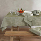 Chambray Tablecloth, 130 x 230 cm, Olive