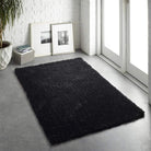 Chicago Shaggy Rug, Black 110 x 160cm,133cm Circle,140 x 200cm,160 x 230cm,200 x 290cm,67 x 200cm,90 x 150cm