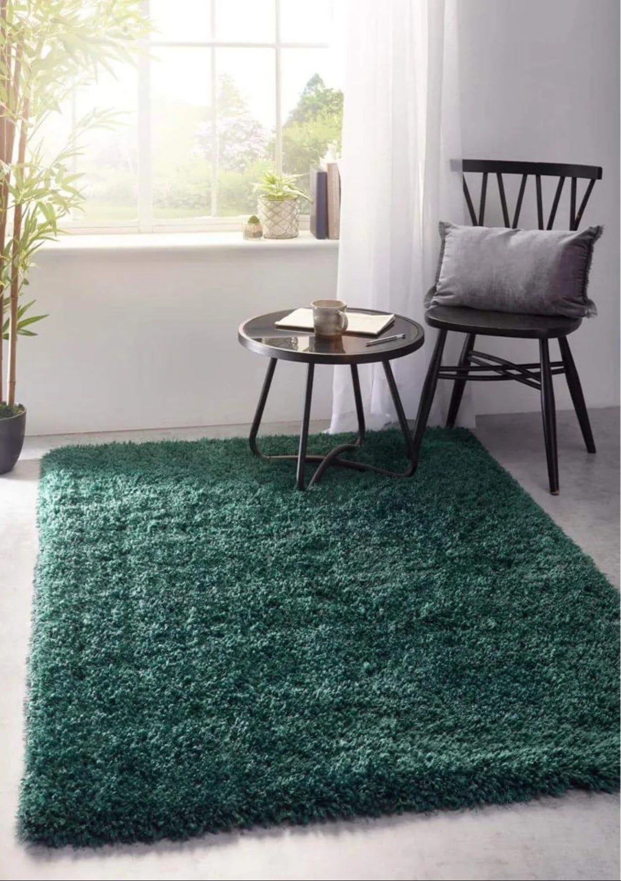 Chicago Shaggy Rug, Forest Green 110 x 160cm,133cm Circle,140 x 200cm,160 x 230cm,200 x 290cm,67 x 200cm,90 x 150cm