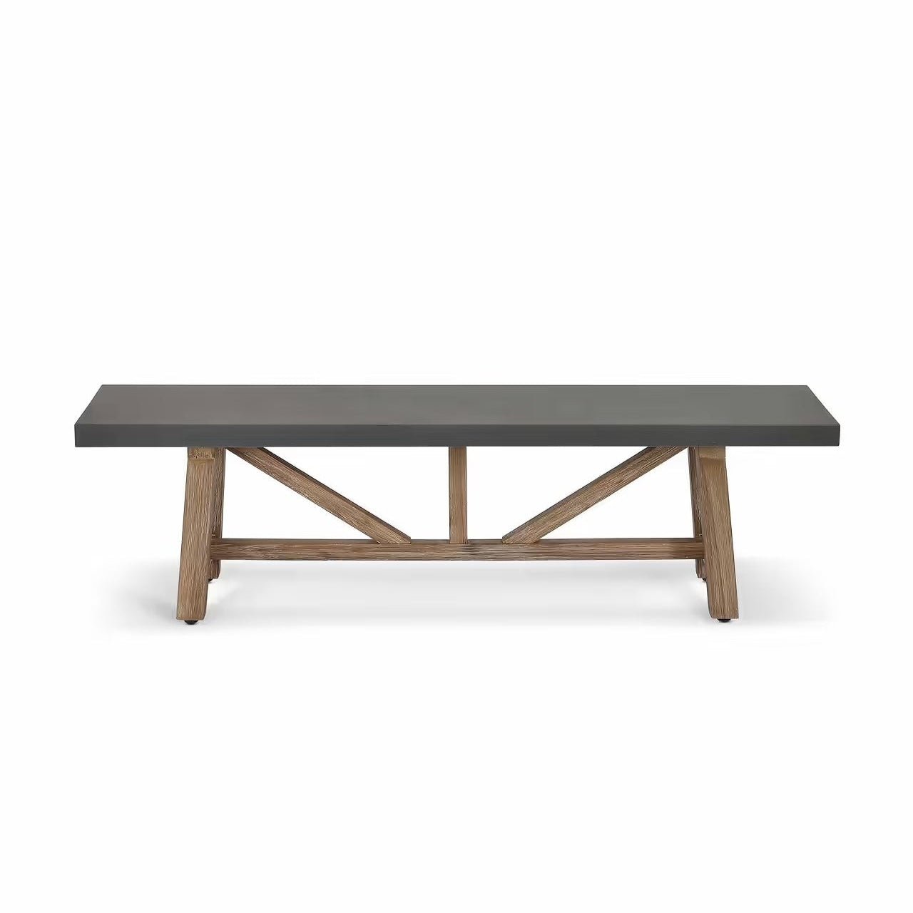 Furniture Reed Dining Bench Chilford Dining Bench, Grey Slate