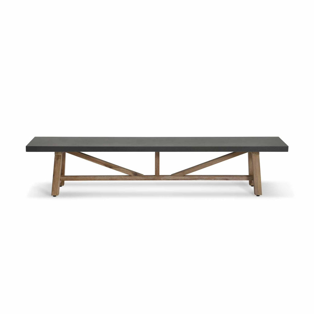 Chilford Dining Bench, Grey Slate Medium,Large