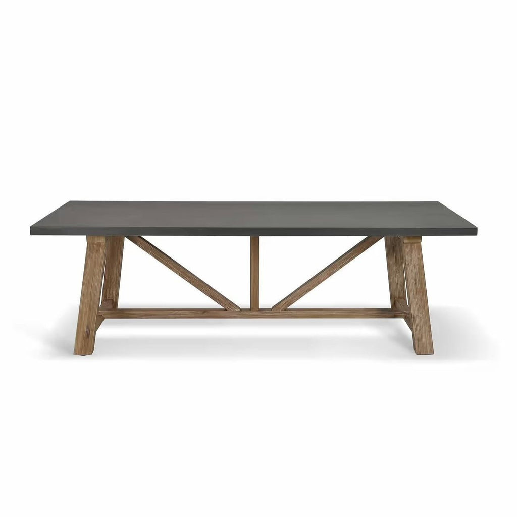 Chilford Dining Table, Grey Slate Medium,Large