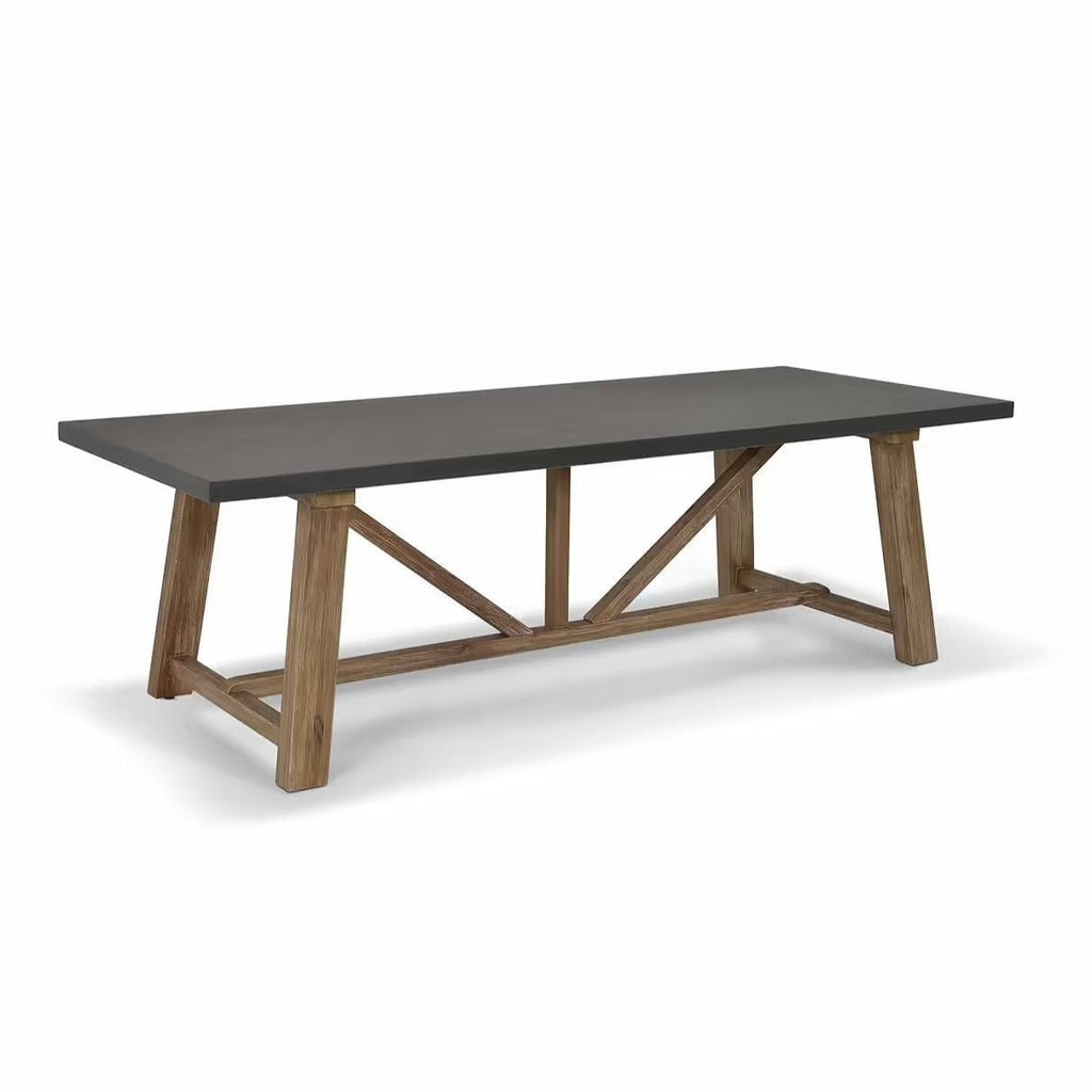 Chilford Dining Table, Grey Slate Medium,Large