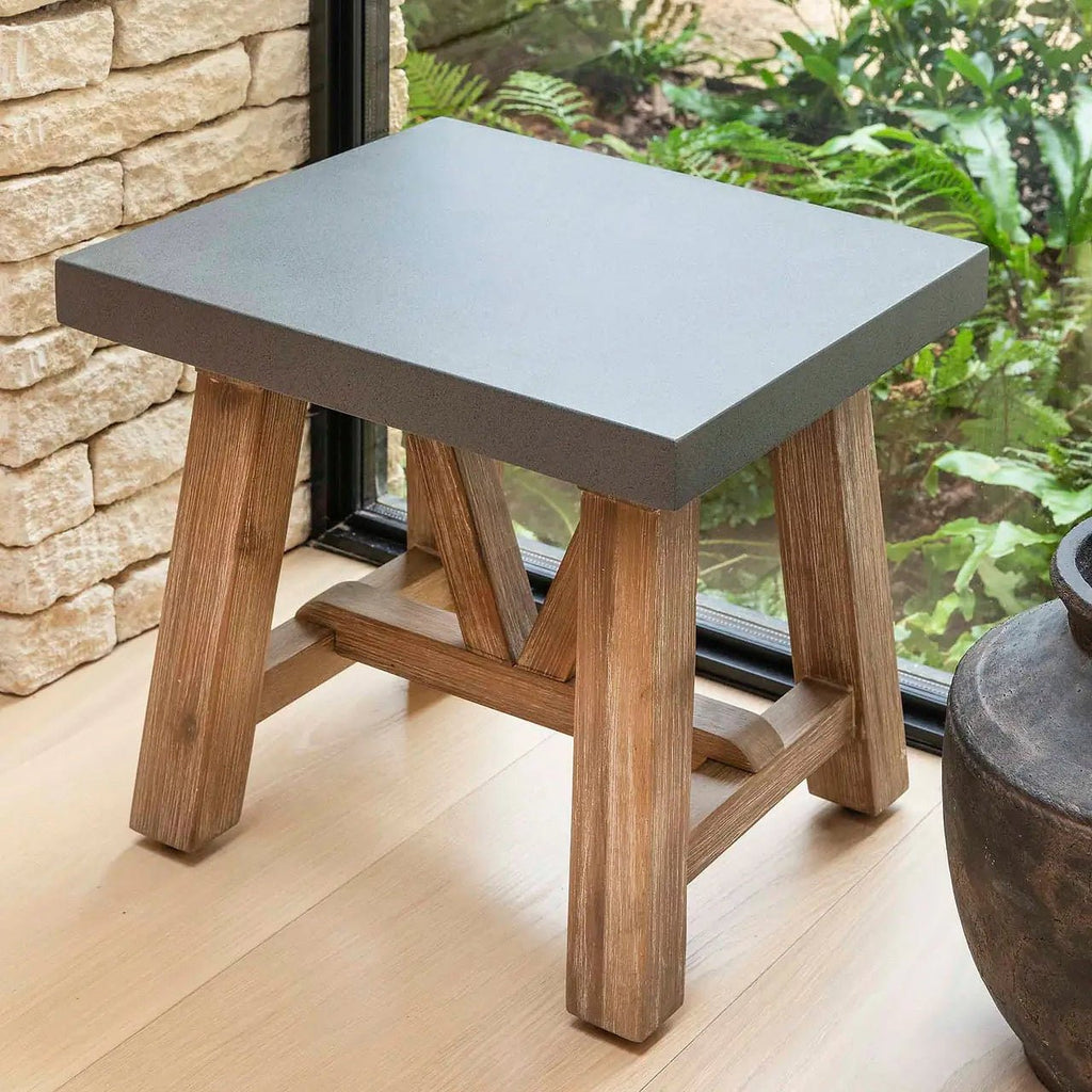 Chilford Stool Grey Slate