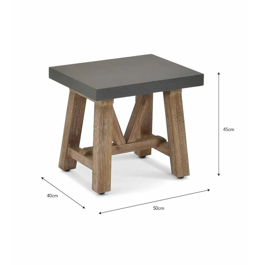 Chilford Stool Grey Slate