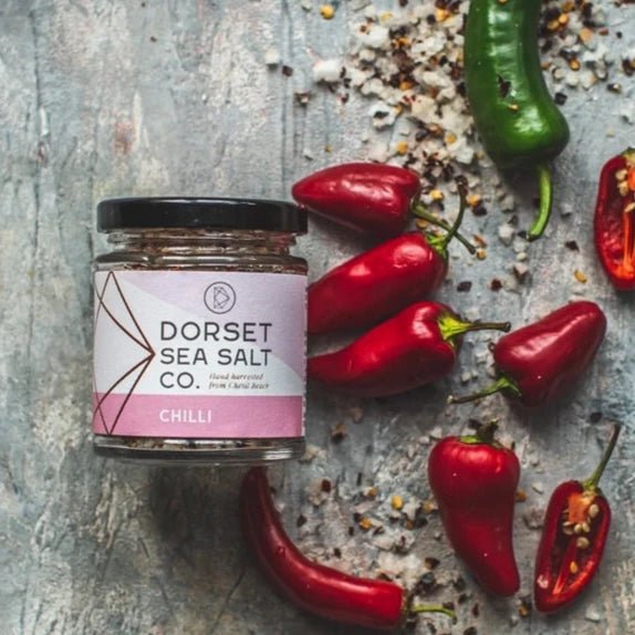 Chili Infused Dorset Sea Salt (100g) - Angela Reed - Food and Drink