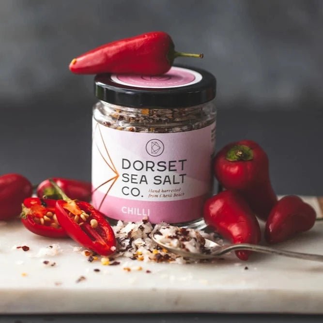 Chili Infused Dorset Sea Salt (100g) - Angela Reed - Food and Drink