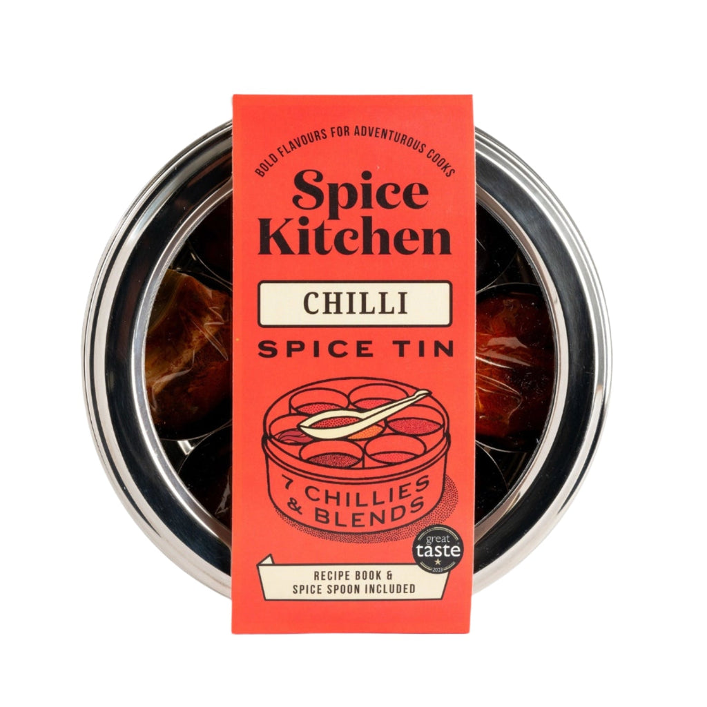 Chilli Tin with 7 Spices and Silk Sari Wrap - Angela Reed - 