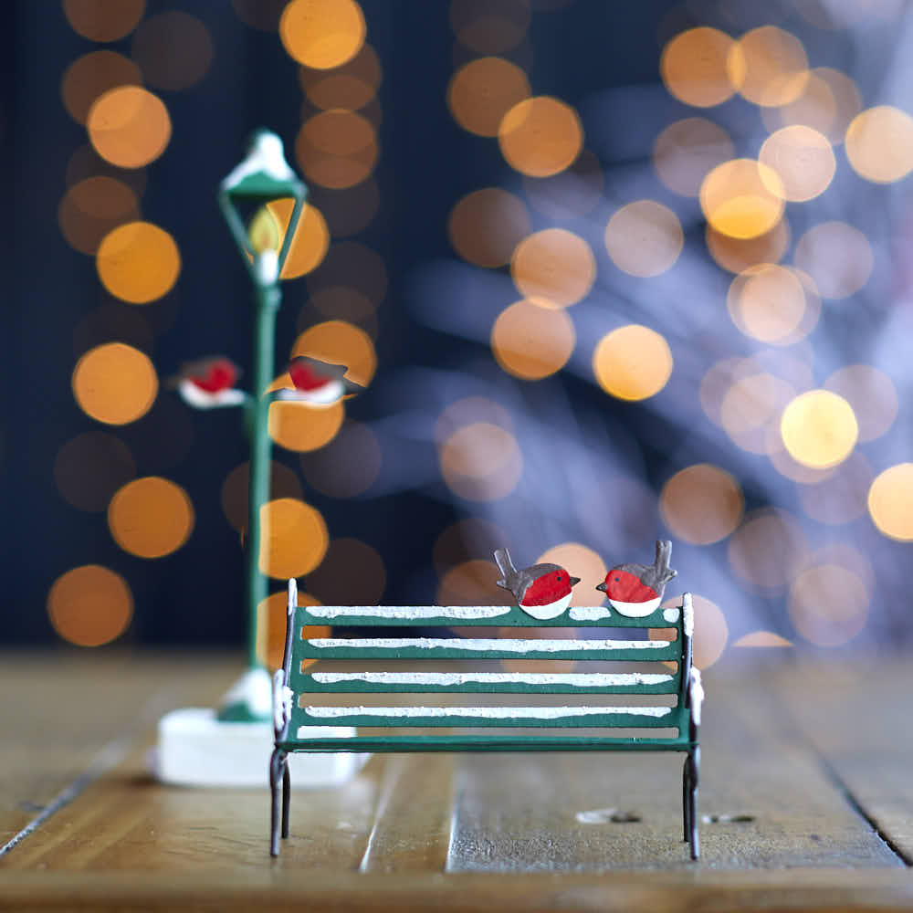 Christmas Park Bench