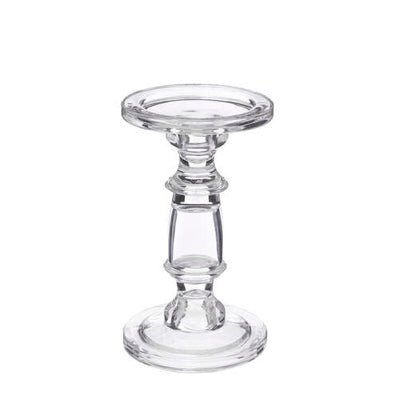 Chunky Glass Candlestick, Medium
