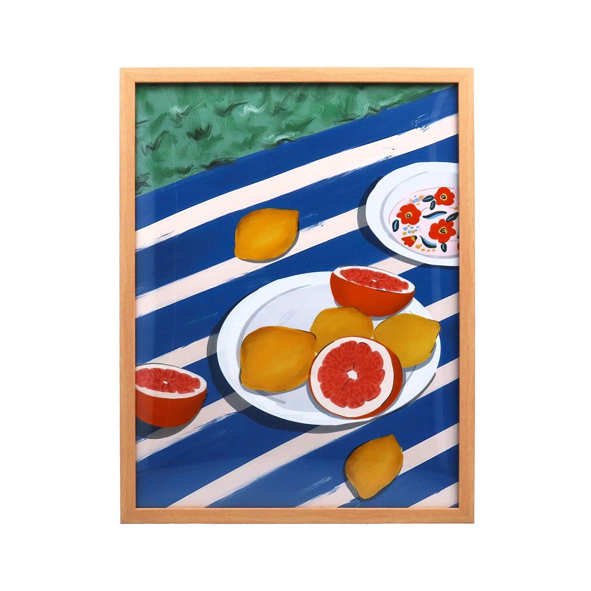 Citrus Plate Framed Artwork - Angela Reed - 