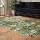 Clarke & Clarke Passiflora Washable, Mineral 76 x 150cm,120 x 170cm,152 x 230,185 x 290cm,61 x 230cm runner