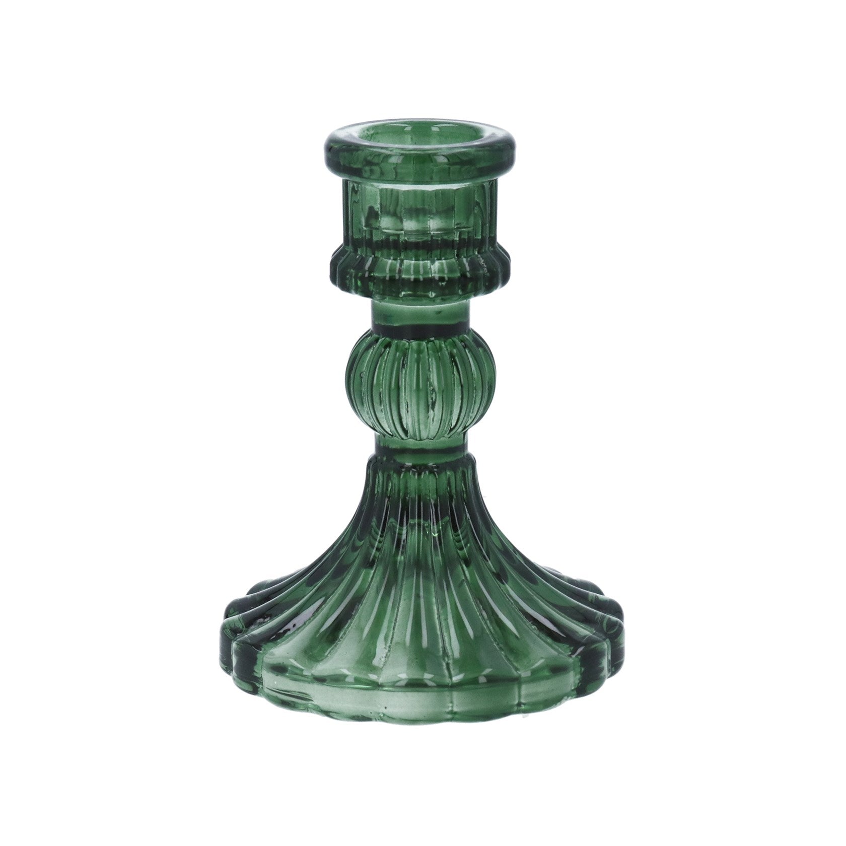 Classic Glass Candlestick Blue,Green