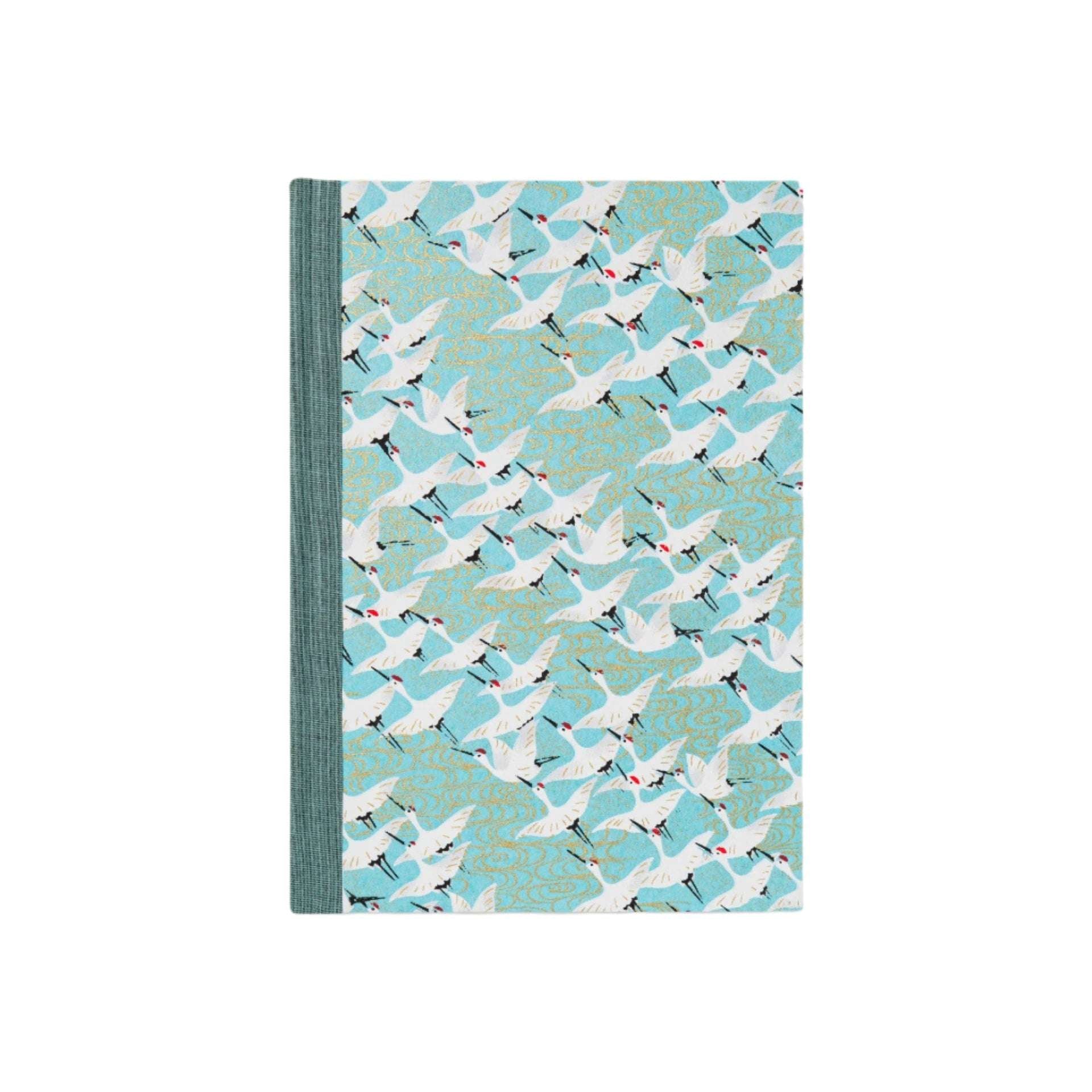 Classic Journal, White Cranes Blue Small,Medium
