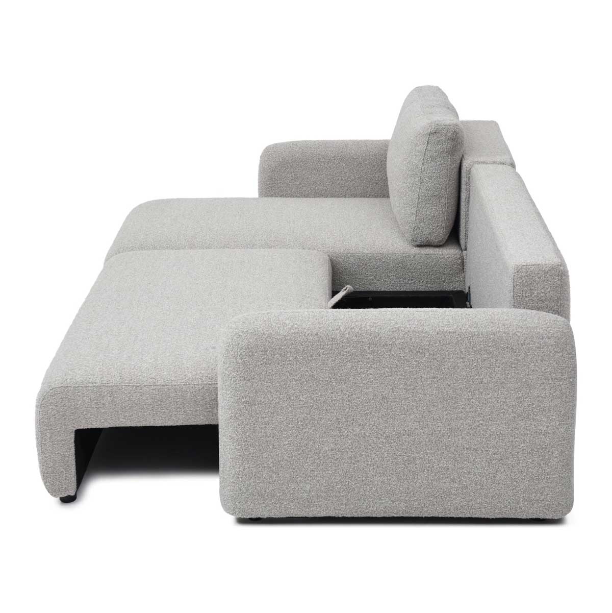 Cloud Corner Sofa Bed, Natural Fabric