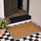 Coir Border Door Mat, Taupe - Angela Reed - 