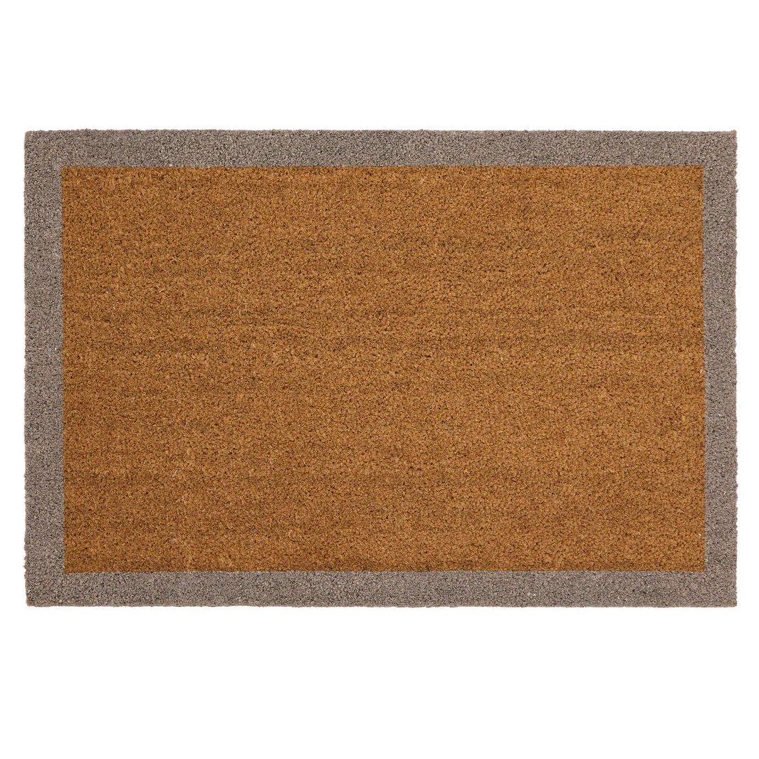 Coir Border Door Mat, Taupe - Angela Reed - 