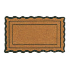 Coir Green Scallop Door Mat