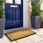 Coir Green Scallop Door Mat