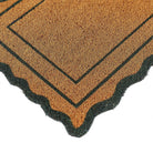 Coir Green Scallop Door Mat