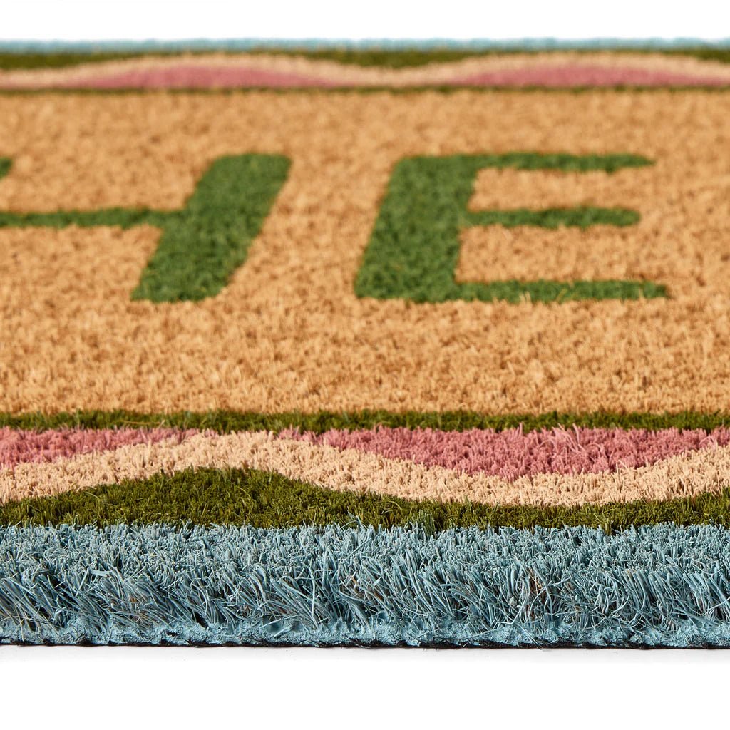 Coir Hello Scallop Door Mat - Angela Reed - 