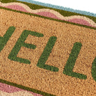 Coir Hello Scallop Door Mat - Angela Reed - 
