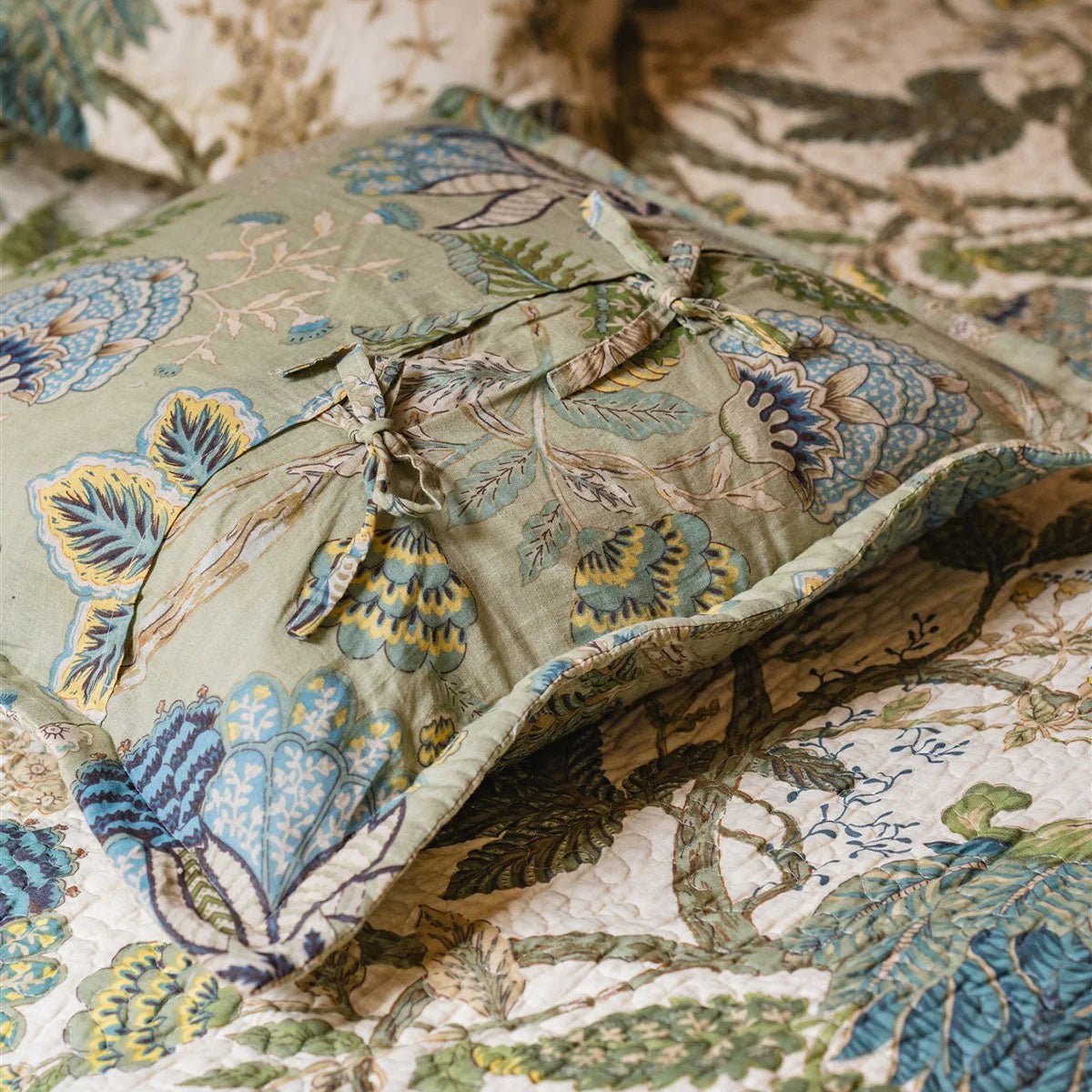 Constance Patchwork Cotton Bedspread - Angela Reed - 