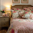Constance Soft Pink Patchwork Cotton Bedspread