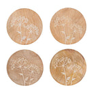 Cow Parsley Coasters, Set of 4